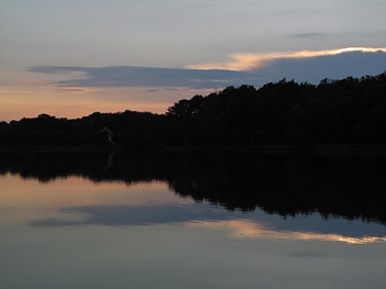 Abendhimmel überm Schloßteich Moritzburg